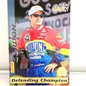 Vintage 1996 Oversized Jumbo 5"X7" Nascar Trading Card Jeff Gordon Pinnacle